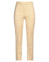 Pt Torino Woman Pants Yellow Size 6 Cotton, Elastane In Yellow