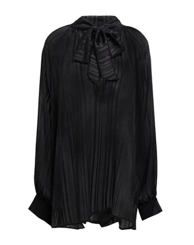 Pt Torino Woman Shirt Black Size 8 Polyester