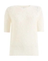 PT TORINO PT TORINO WOMAN SWEATER WHITE SIZE 6 MOHAIR WOOL, VIRGIN WOOL, POLYAMIDE, ELASTANE