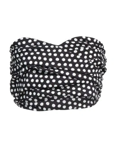 Pt Torino Woman Top Black Size 4 Polyester