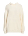 Pt Torino Woman Turtleneck Cream Size 6 Wool, Cashmere