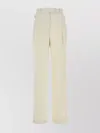 Pt Torino White Wool Blend Isabel Pant In Neutral