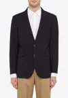 Pt Torino Wool Blend Single-breasted Jacket In Blue