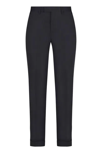Pt Torino Trousers Back Side Pockets Loops In Black