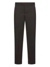 Pt Torino Wool-blend Trousers In Brown