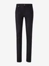 Pt Torino Flannel Chinos In Black