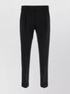 Pt Torino Midnight Blue Stretch Wool Edge Cigarette Pant