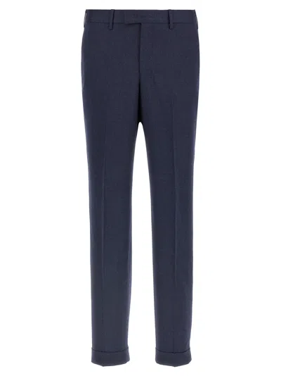 Pt Torino Wool Pants In Blue