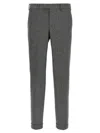Pt Torino Lightly Stretch Brushed Cashmere Blend Wool Pants With Master Fit In Gray