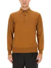 Pt Torino Wool Polo Regular Fit In Beige