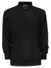 Pt Torino Wool Polo Shirt In Black