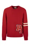 Pt Torino Man Sweater Red Size 42 Virgin Wool In Red