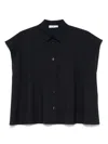 Pt Torino Wool Shirt Short Sleeves In Blue