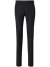 Pt Torino Wool Slim-fit Trousers In Black