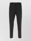 Pt Torino Midnight Blue Stretch Wool Edge Cigarette Pant