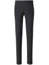 Pt Torino Wool Slim-fit Trousers In Black