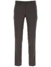 Pt Torino Taupe Colour Wool Trousers In Grey