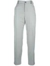 Pt Torino Wool Tapered Trousers In Grey