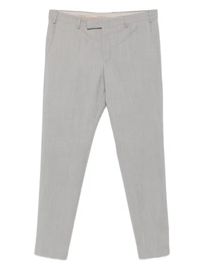 Pt Torino Wool Trousers In Gray