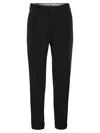 Pt Torino Wool Trousers In Black