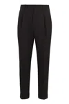 Pt Torino Wool Trousers In Brown