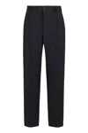 Pt Torino Wool Trousers In Blue