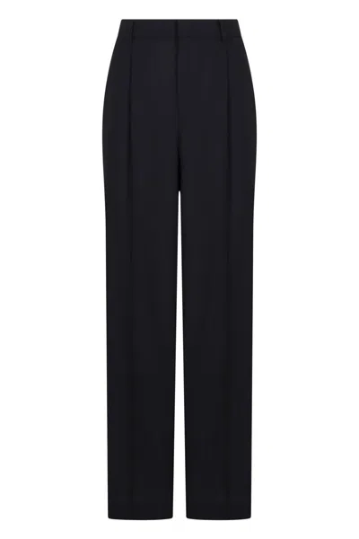 Pt Torino Wool Trousers In Blue