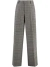 Pt Torino Wool Wide-leg Trousers In Gray