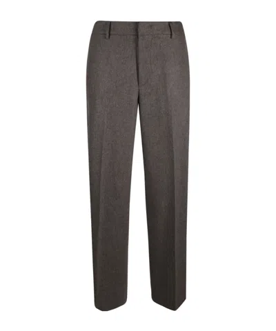 Pt Torino Wool Trousers In Gray