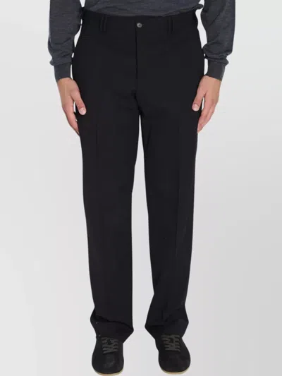 PT TORINO WOOL TROUSERS MID-RISE WAIST