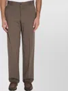 Pt Torino Wool Trousers Mid-rise Waist In Brown