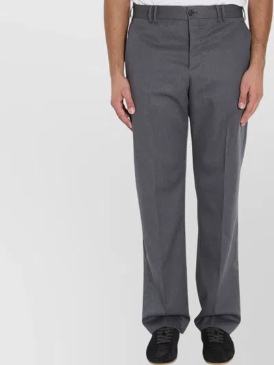 PT TORINO WOOL TROUSERS MID-RISE WAIST