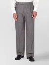 Pt Torino Wool Trousers With Pleats And Pockets In Gray