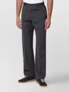 Pt Torino Wool Trousers With Side And Back Pockets In Gray