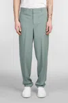 Pt Torino Zi56 Pants In Green Wool In Green