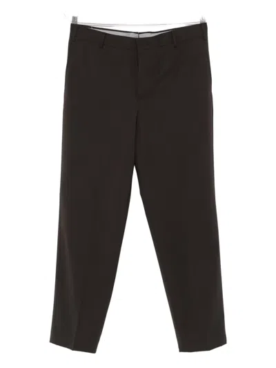 Pt Torino Zip Fly-fastening Trousers In Brown
