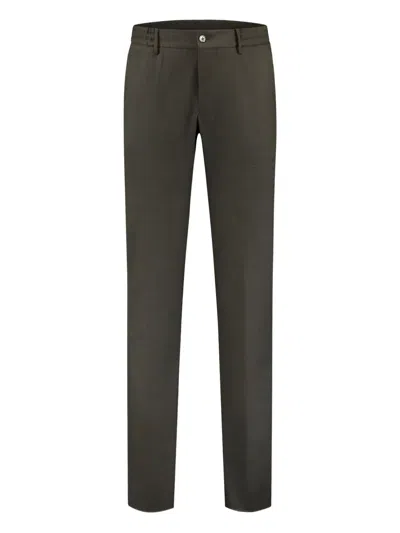 Pt Torino Zip Trousers In Green