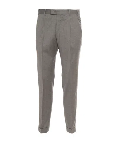 Pt01 Belt Loop Casual Pants In Gray