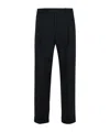 Pt01 Cotton-blend Tailored Trousers In Black