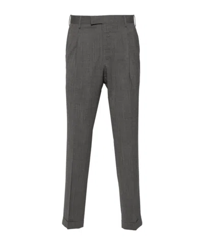 Pt01 Belt-loop Casual Pants In Black