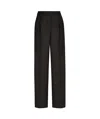 Pt01 Pt Torino Wool Wide-leg Trousers In Black