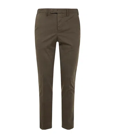 Pt01 Belt-loop Casual Pants In Brown
