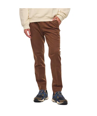 Pt01 Belt-loop Casual Pants In Brown