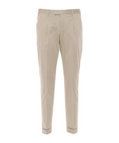 Pt01 Belt Loop Casual Pants In Neutral