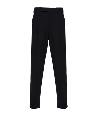 Pt01 Belt Ring Casual Pants In Black