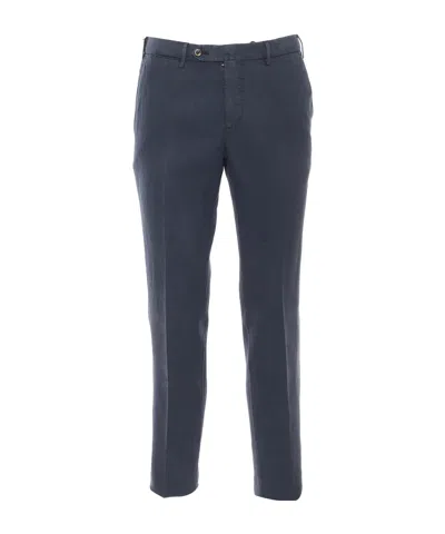 Pt01 Belt Ring Casual Pants In Black