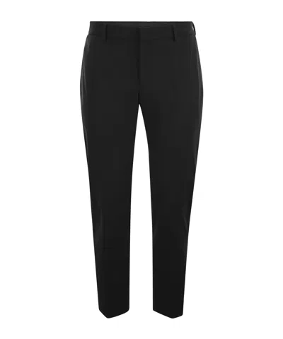 Pt01 Belt Ring Casual Pants In Black