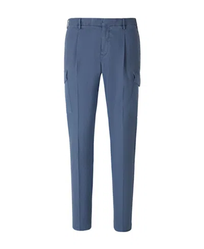 Pt01 Belt Ring Casual Pants In Blue