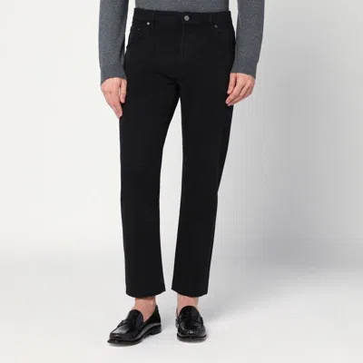 Pt01 Black Cotton Trousers