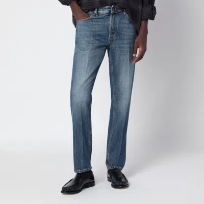 Pt01 Blue Fadedeffect Reggae Jeans In Multi